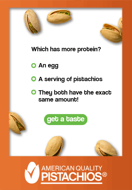 Get a taste! Pistachio Trivia - Protein
