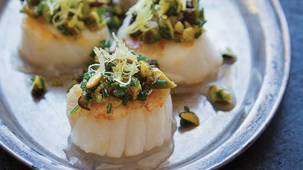 Scallops with Pistachio & Lemon | Courtesy of Sweet Paul Magazine