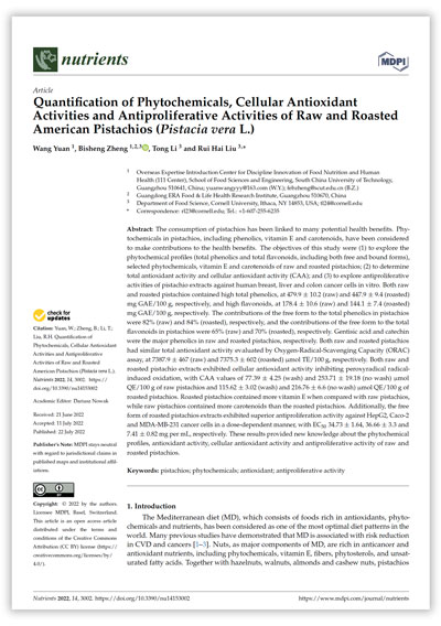 Antioxidant Study - Nutrients